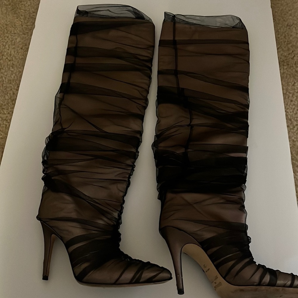 Jimmy Choo X Off-White Tulle Boots